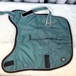 XL Lined Teal Dog Coat